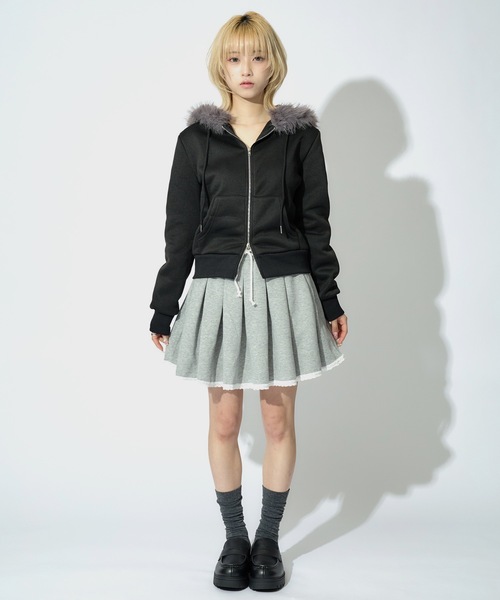 palesop ♡ スウェット フリル ミニスカート ALLuRing ChaRm スカート Ruffle Mini Sweat Skirt / フリルミニ