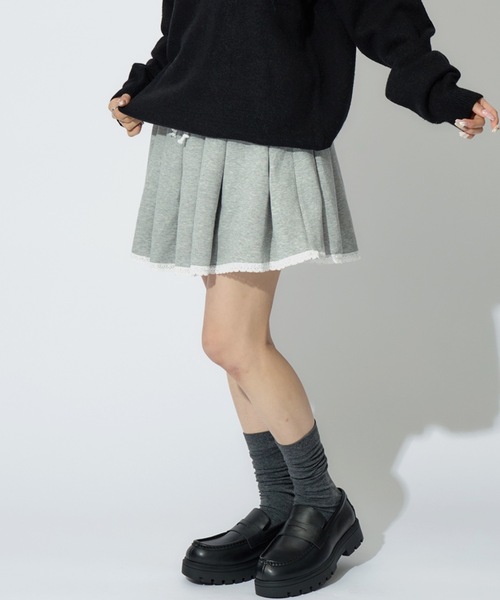 チャーム付きフリルミニスカート【Black】 DimMoire【ディムモアール】チャーム付きフリルミニスカート/Black