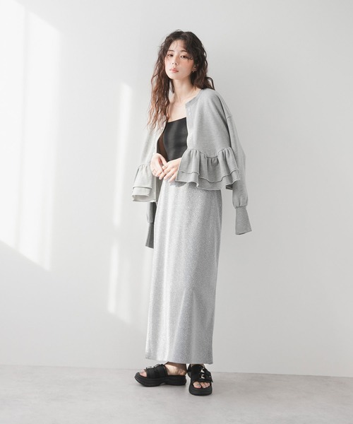 rectangle（レクタングル） tシャツ 2way裾フリルショートトップス