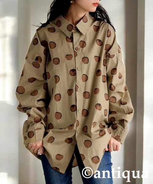 SA VILLE / SA VIE ドット柄シャツブラウス 楽天市場】【スーパーセール限定！半額】 ブラウス ドット柄