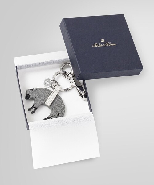 BROOKS BROTHERS（ブルックスブラザーズ） キーホルダー カウレザー GF
