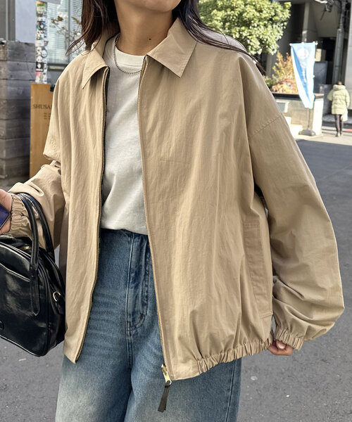 美品 UNIF ユニフ ブルー リバーシブル ジャケット S FREAK'S STORE/ナイロン フリース リバーシブル MA-1 ジップ