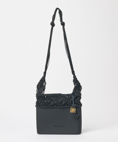 nana-nana ショルダーバッグ KNOT SILICONE KNITTING MIDI SHOULDER 