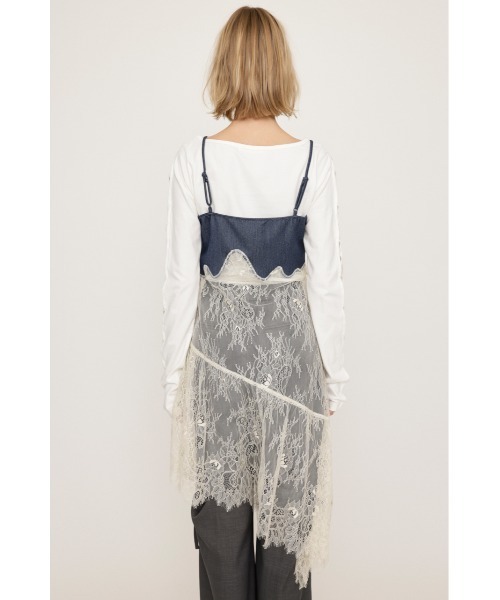 SLY（スライ） ワンピース LACE DOCKED SLIP DRESS レース ドックドゥ 