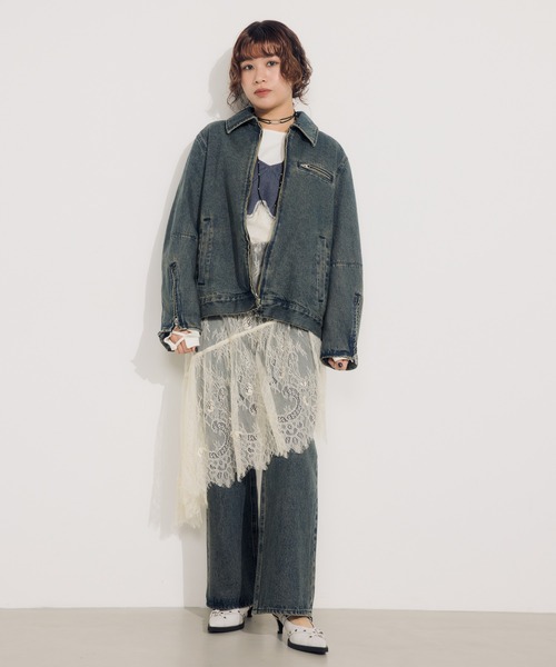 SLY（スライ） ワンピース LACE DOCKED SLIP DRESS レース ドックドゥ 