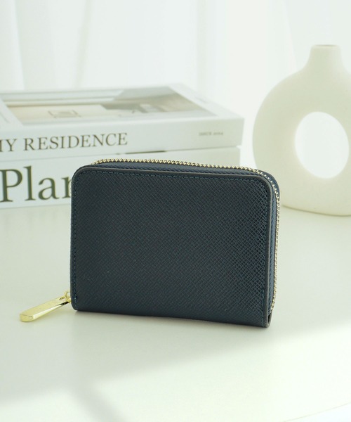 Ree&Mee 財布 Ree＆Mee PU レザー ハーフウォレット ミニ財布 メンズ