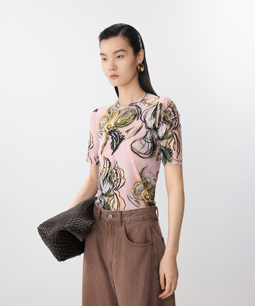 tシャツ Floral Sheer Fit Top / シアーフィットトップス レディース JNBY tシャツ Floral Sheer Fit Top / シアーフィットトップス