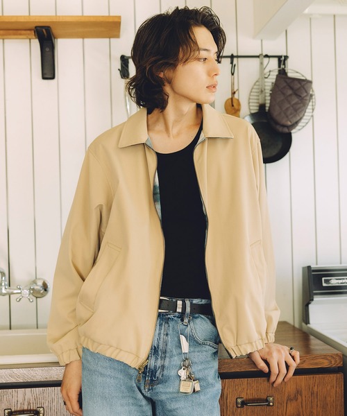 Bleme ブルゾン アウター リバーシブル ダブルジップ ハリントン