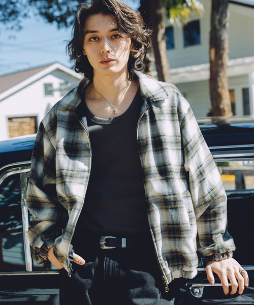 Bleme ブルゾン アウター リバーシブル ダブルジップ ハリントン