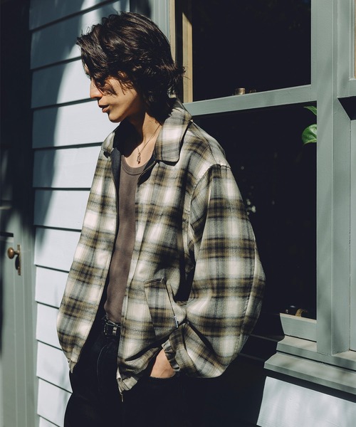 Bleme ブルゾン アウター リバーシブル ダブルジップ ハリントン