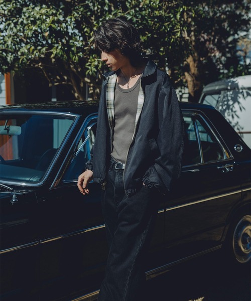 Bleme ブルゾン アウター リバーシブル ダブルジップ ハリントン