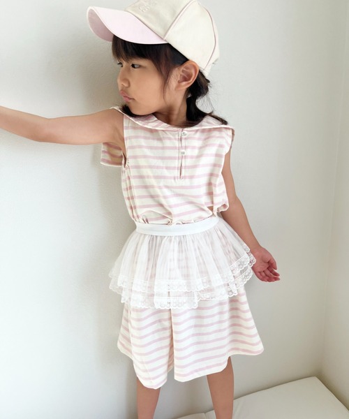 Crescent ワンピース 2WAYボーダーセーラーワンピース キッズ 子供服