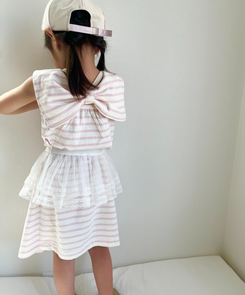 Crescent ワンピース 2WAYボーダーセーラーワンピース キッズ 子供服