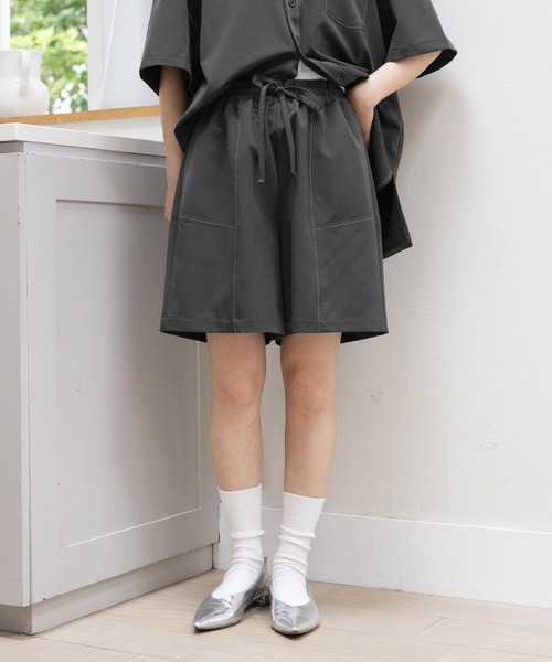 【美品】Y’s ランダムステッチハーフパンツ 伊達政宗 ハーフパンツ レディース メンズ スポーツ 速乾パンツ