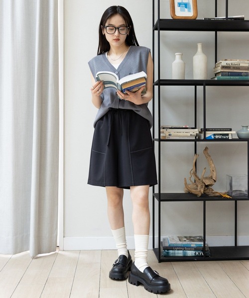 【美品】Y’s ランダムステッチハーフパンツ 伊達政宗 ハーフパンツ レディース メンズ スポーツ 速乾パンツ