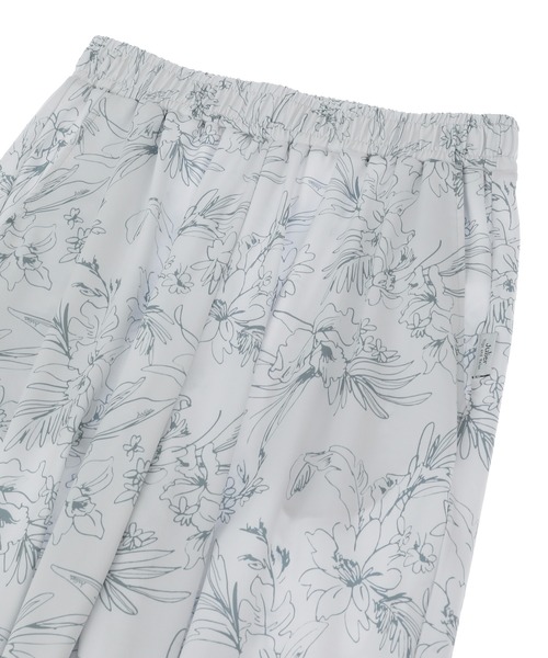 Julier（ジュリエ） パンツ Julier Line Flowerプリントギャザーパンツ