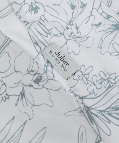 Julier（ジュリエ） パンツ Julier Line Flowerプリントギャザーパンツ