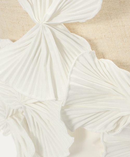 美品marge tokyo DECORATIVE BRA TOP White Jacquard decorative bra top - MARGE Online Shop