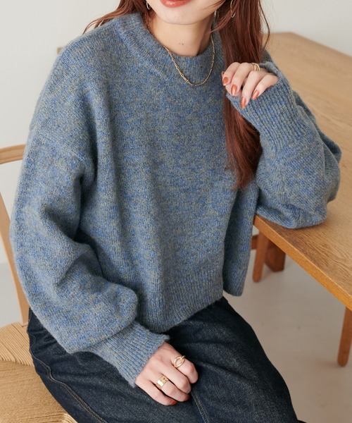 Discoat（ディスコート） 長袖ニット MEDIUM ブルー レディース