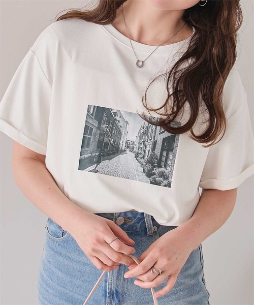 titivate（ティティベイト） tシャツ 半袖 フォトプリントTシャツ