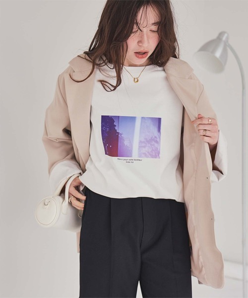 titivate（ティティベイト） tシャツ 半袖 フォトプリントTシャツ