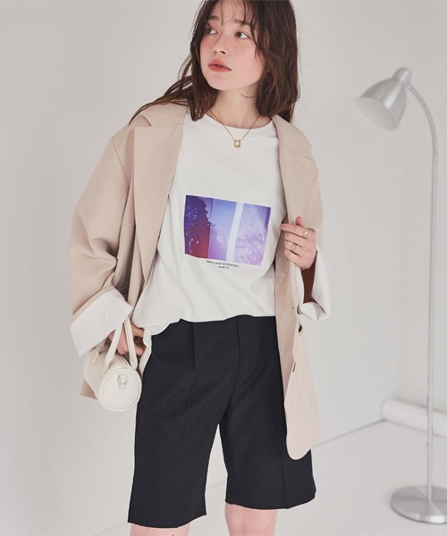 titivate（ティティベイト） tシャツ 半袖 フォトプリントTシャツ