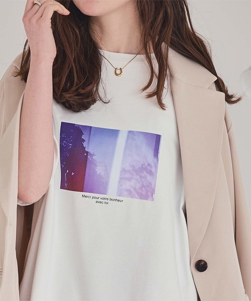 titivate（ティティベイト） tシャツ 半袖 フォトプリントTシャツ
