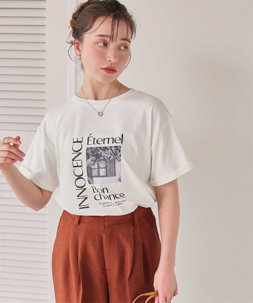 titivate（ティティベイト） tシャツ 半袖 フォトプリントTシャツ