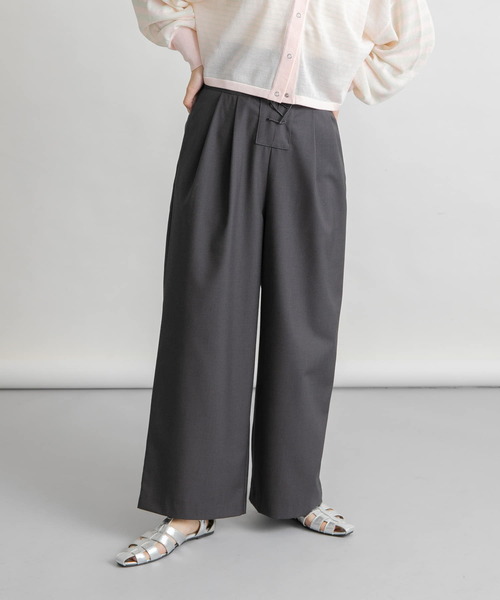 KBF パンツ 「2サイズ展開」レースアップパンツ レディース : ZOZOTOWN