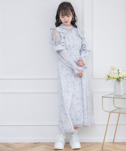 クチュールバイロジータ ワンピース オリジナルローズリボンロング