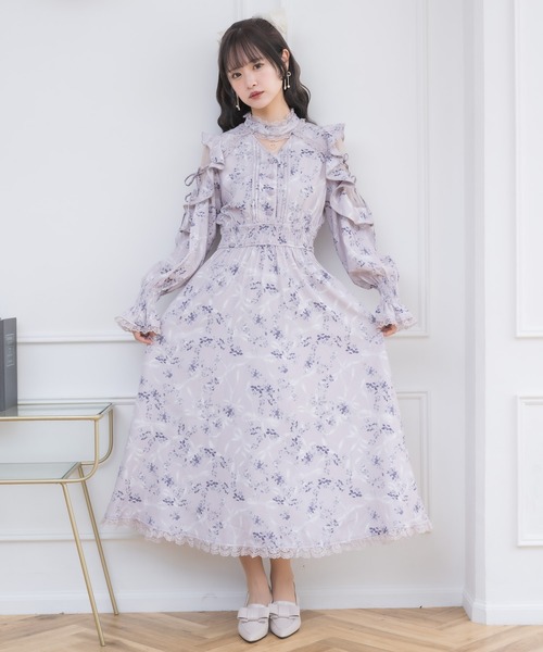 BABY フラワーギャレットジュリエットロングワンピース Flower Garret Juliet Long OP by Baby, the Stars Shine Bright