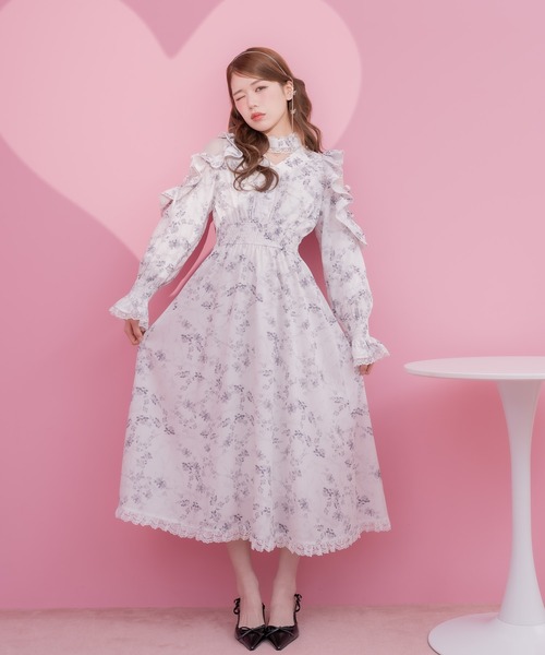 クチュールバイロジータ ワンピース オリジナルローズリボンロング