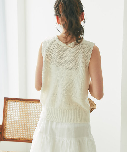 La boutique BonBon クリーム色ニット Mサイズ La boutique Bonbon ニット セーター 「完売カラー再追加！お