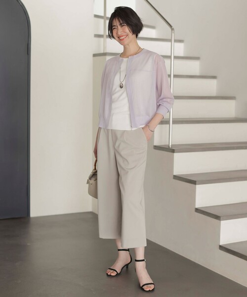パンツ 「洗える」GORIAN TWILL クロップド レディース : ZOZOTOWN