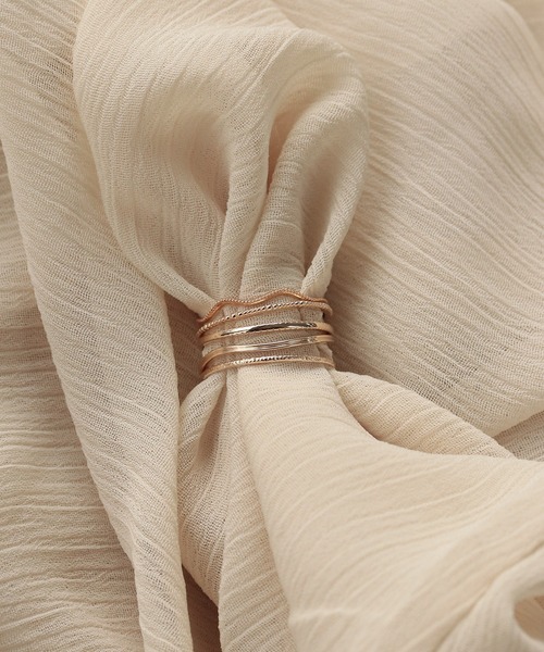 NOIR DE POUPEE（ノワールドプーペ） 指輪 リング K10 layer ring