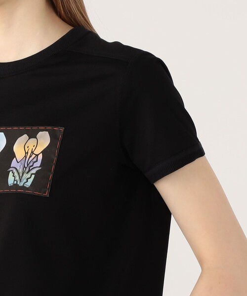 tシャツ スビンコットン ELEPHANTグラデーションプリントTシャツ レディース CABaN tシャツ スビンコットン ELEPHANTグラデーションプリントT