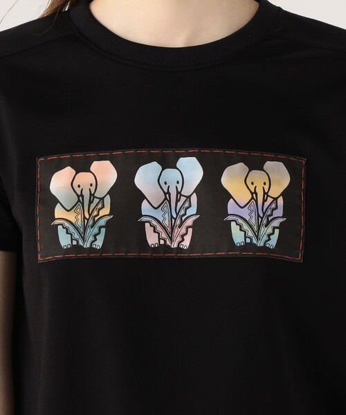 CABaN キャバン　グラデーションプリントTシャツ CABaN スビンコットン グラデーションプリントTシャツ
