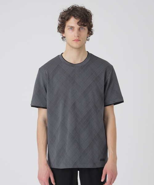 BLACK LABEL CRESTBRIDGE tシャツ ブリスターバイアスシャドー