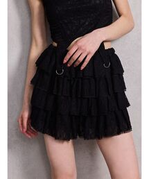 パンツ Mix material フリルデザインショートパンツ レディース｜ZOZOTOWN Yahoo!店