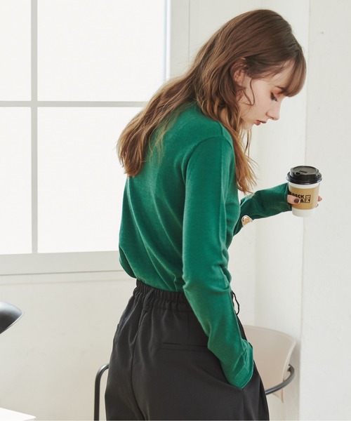 「ANGIE」 タートルネックニット LARGE ホワイト系その他 レディース_画像6
