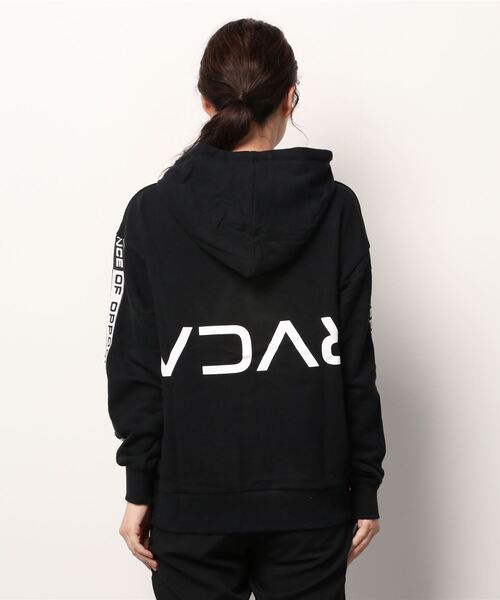 「RVCA」 プルオーバーパーカー X-SMALL ブラック レディース
