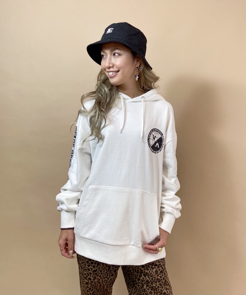 「RVCA」 プルオーバーパーカー X-SMALL ブラック レディース