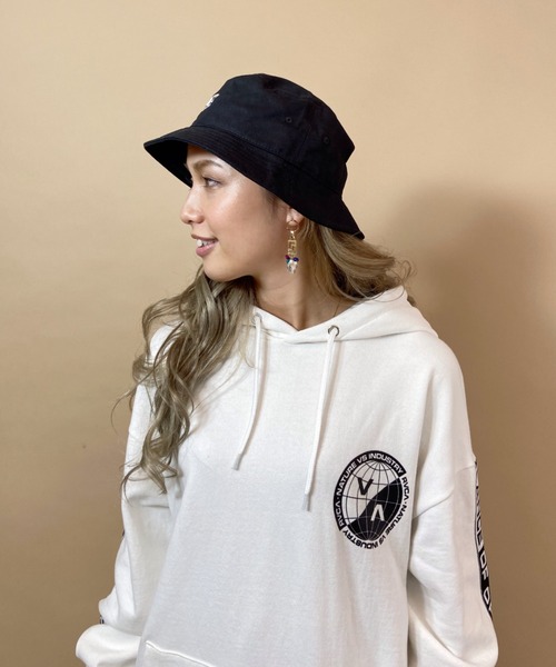 「RVCA」 プルオーバーパーカー X-SMALL ブラック レディース