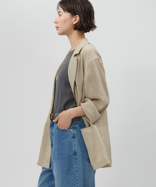 BABYLONE（バビロン） ジャケット テーラードジャケット シアーシャツ