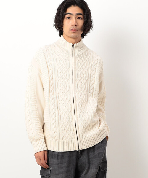 「Purple&Yellow」 ジップアップブルゾン SMALL ブルー メンズ_画像3