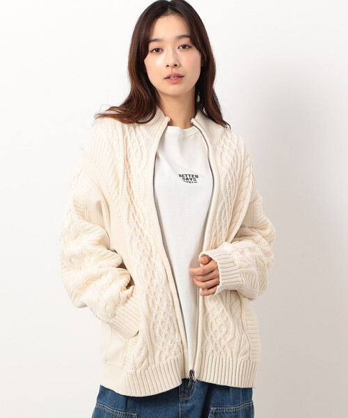 「Purple&Yellow」 ジップアップブルゾン SMALL ブルー メンズ_画像6