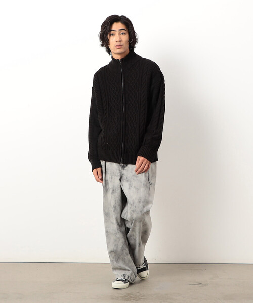 「Purple&Yellow」 ジップアップブルゾン SMALL ブルー メンズ_画像7