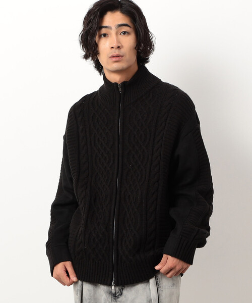 「Purple&Yellow」 ジップアップブルゾン SMALL ブルー メンズ_画像9