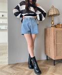 パンツ WEGO/「26年春夏再入荷」デニムシ...の詳細画像4