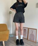 パンツ WEGO/「26年春夏再入荷」デニムシ...の詳細画像2